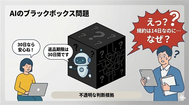 AIブラックボックスのイメージ図